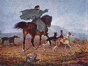 Franz Kruger Riding to the Hunt Germany oil painting artist